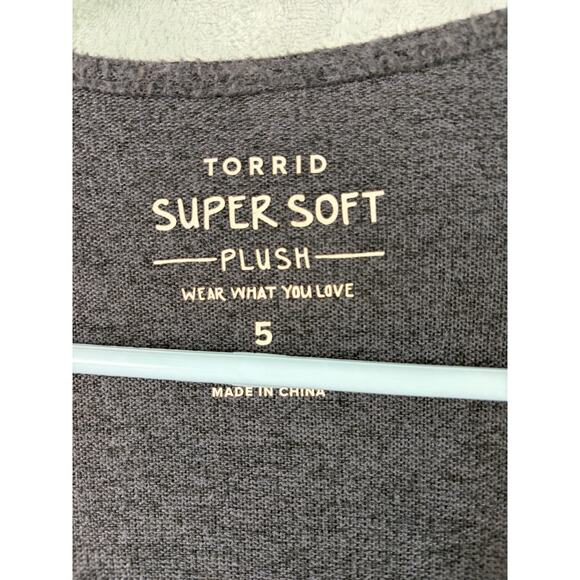 Torrid Super Soft Open-Front Gray Cardigan – Size 5X - Picture 5 of 6